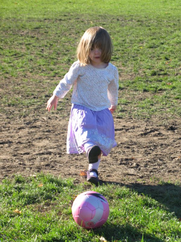 The Pink Soccer Ball (of course)